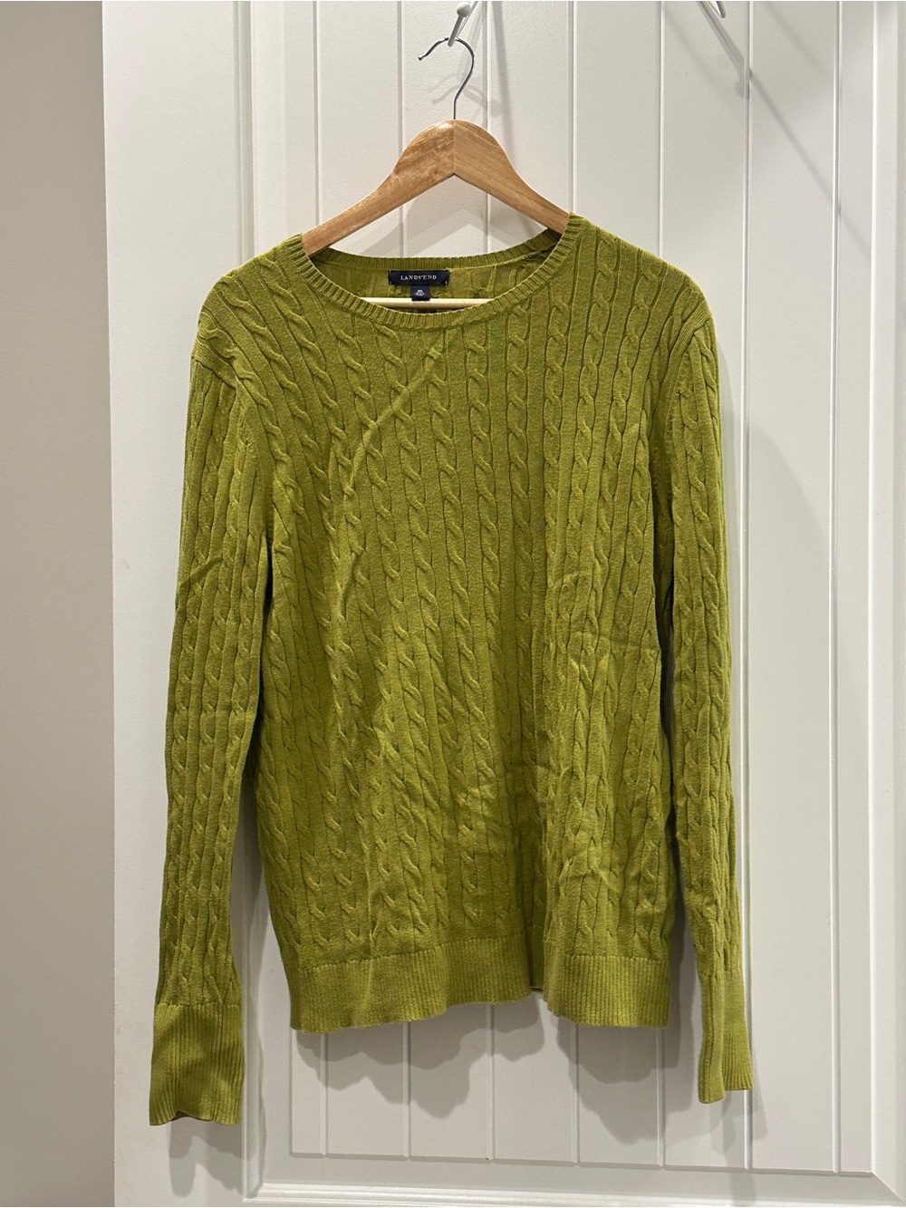 Lands' End Women's Cable-Knit Crew Sweater